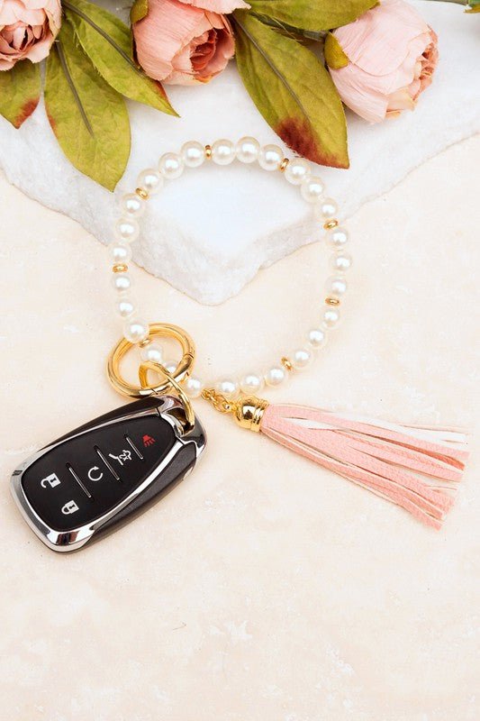 Classic Pearl Key Ring Bracelet - Robbi & Angel