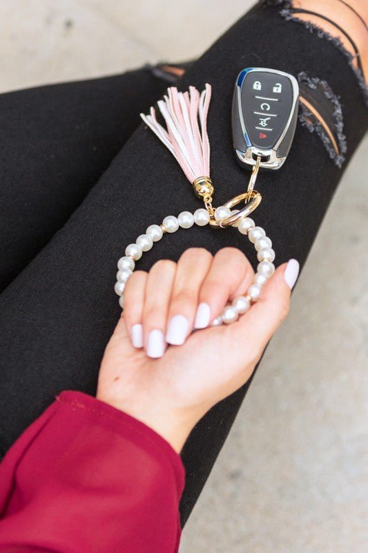 Classic Pearl Key Ring Bracelet - Robbi & Angel