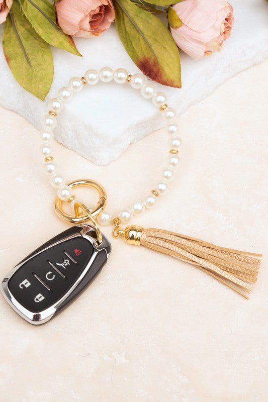 Classic Pearl Key Ring Bracelet - Robbi & Angel