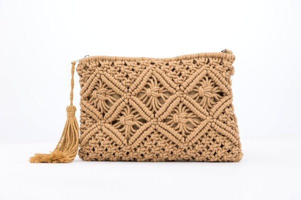 Macrame Tassel Clutch - Robbi & Angel