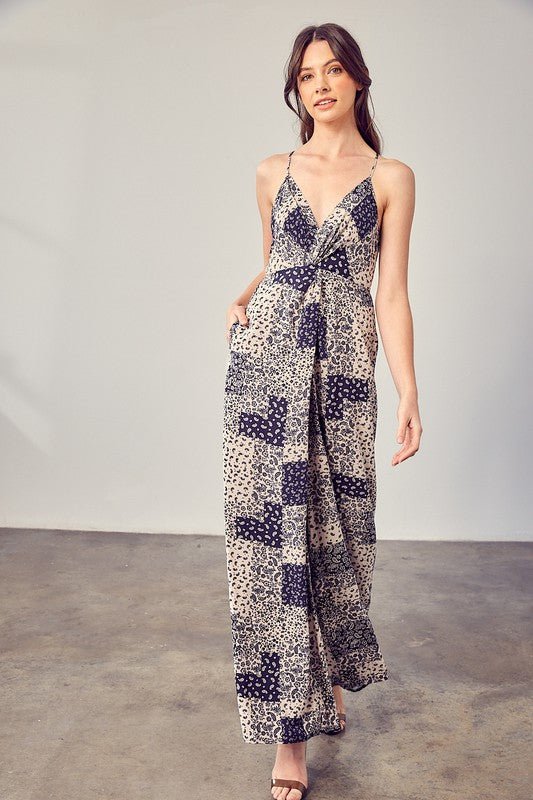 Paisley Printed Cami Jumpsuit - Robbi & Angel