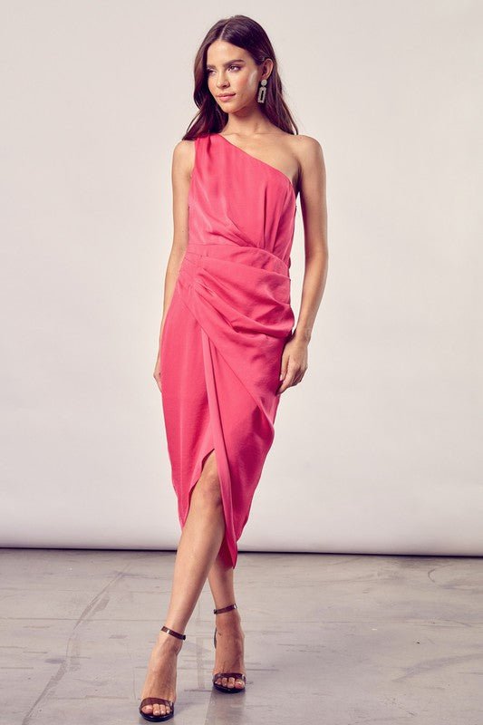 One Shoulder Wrap Dress - Robbi & Angel