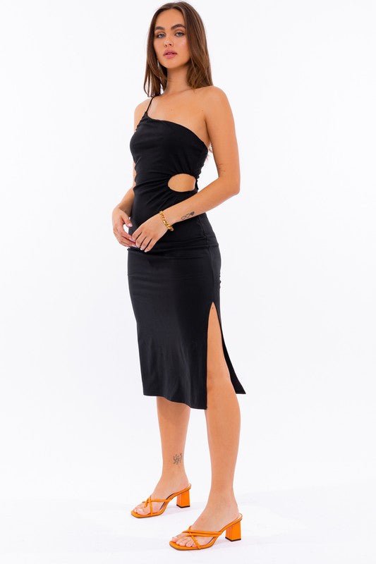 One Shoulder Midi Dress - Robbi & Angel