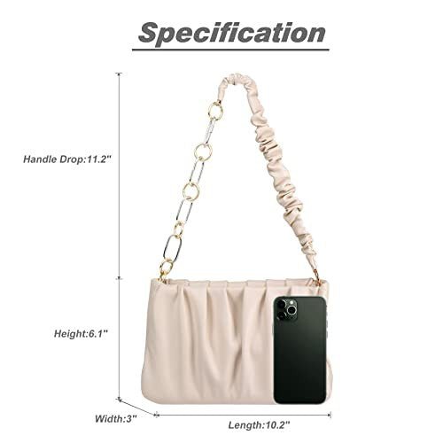 Small Ruched Bag for Women Soft cloudy purse - Robbi & Angel