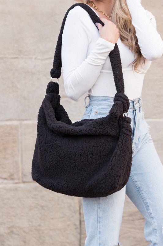 Boucle Sherpa Messenger Bag - Robbi & Angel