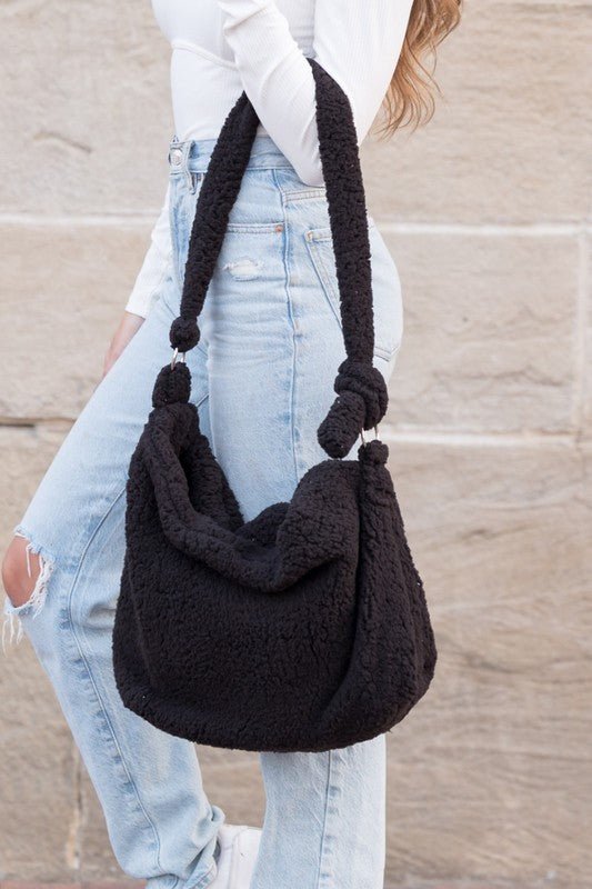 Boucle Sherpa Messenger Bag - Robbi & Angel