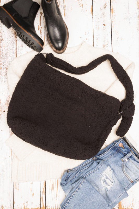 Boucle Sherpa Messenger Bag - Robbi & Angel