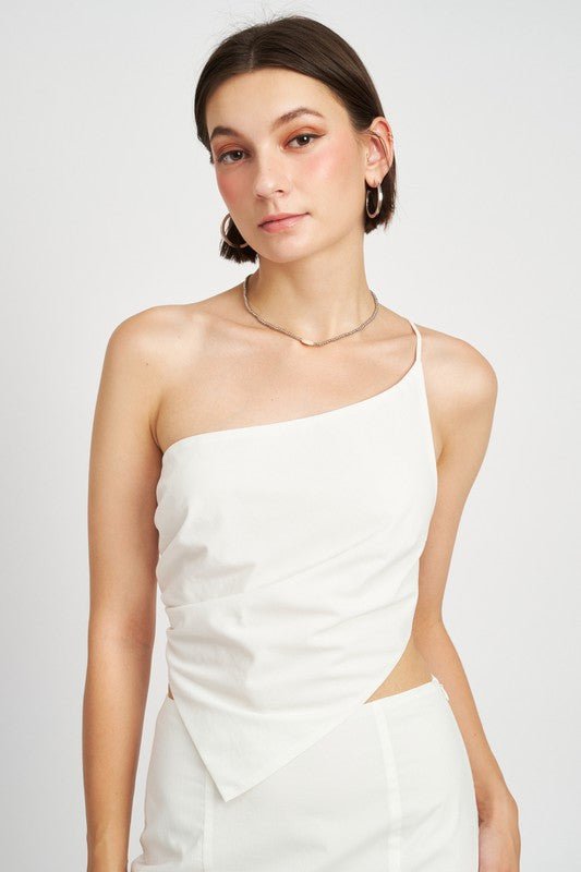 ASYMMEETRIC ONE SHOULDER TOP - Robbi & Angel