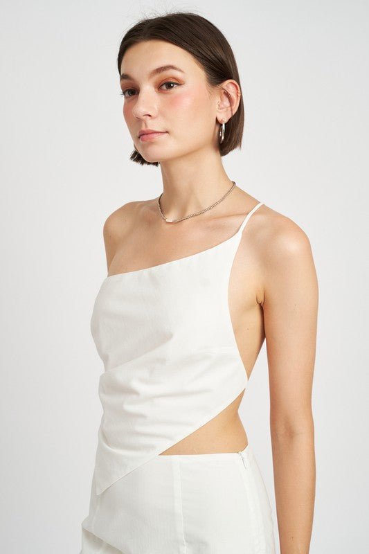 ASYMMEETRIC ONE SHOULDER TOP - Robbi & Angel