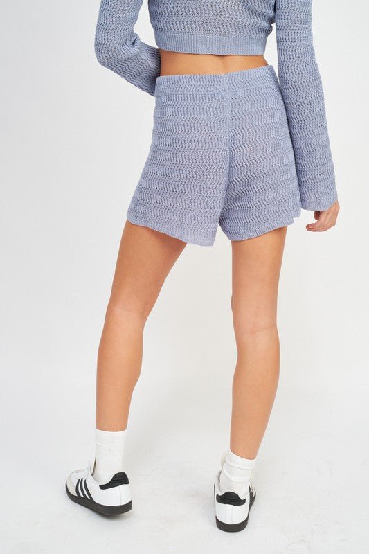 HIGH WAISTED CROCHET SHORTS - Robbi & Angel