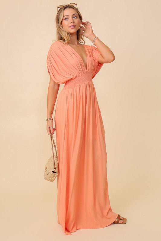 Summer Spring Vacation Maxi Sundress Lined - Robbi & Angel