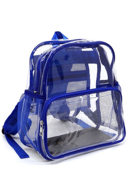 See Thru Clear Bag Backpack School Bag - Robbi & Angel