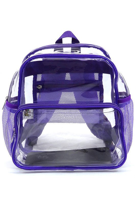 See Thru Clear Bag Backpack School Bag - Robbi & Angel