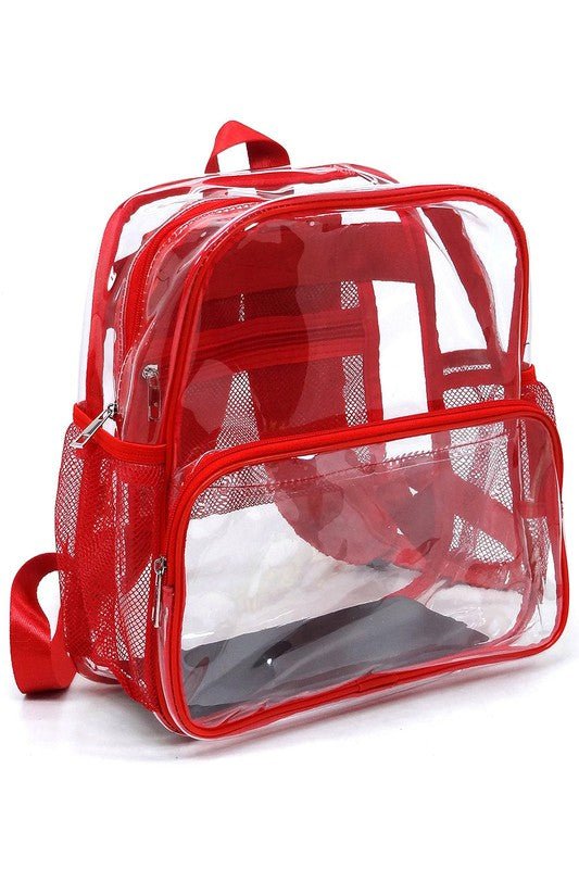 See Thru Clear Bag Backpack School Bag - Robbi & Angel