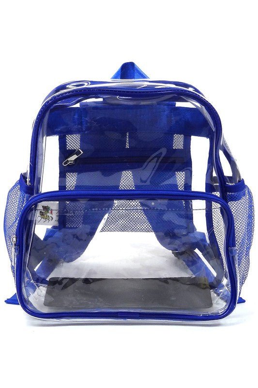 See Thru Clear Bag Backpack School Bag - Robbi & Angel