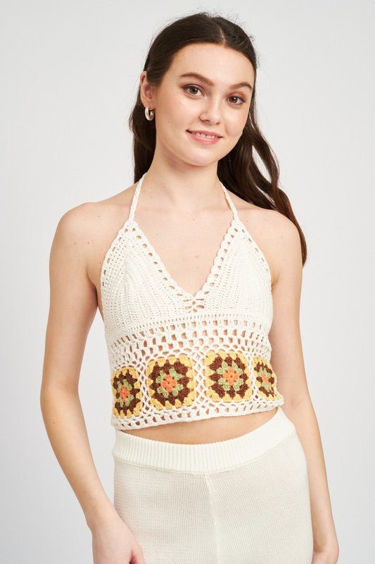 CROCHET HALTER TOP - Robbi & Angel