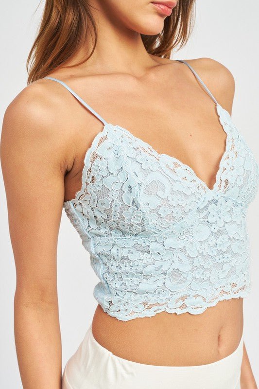 LACE CAMI BRALETTE TOP - Robbi & Angel