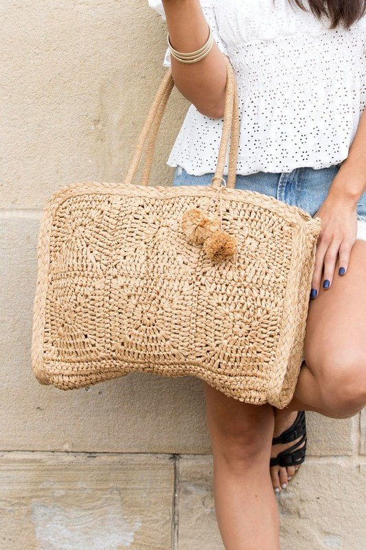 Straw Traveler Tote - Robbi & Angel