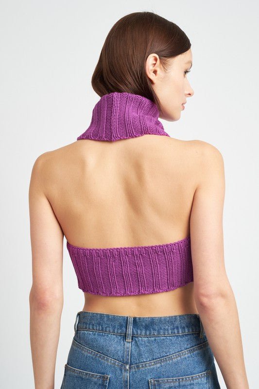 KNIT TURTLE NECK TOP - Robbi & Angel