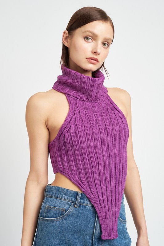 KNIT TURTLE NECK TOP - Robbi & Angel