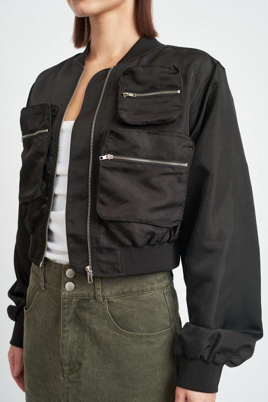 CROPPED BOMBER JACKET - Robbi & Angel