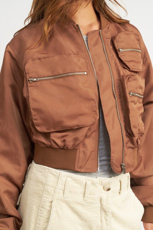 CROPPED BOMBER JACKET - Robbi & Angel