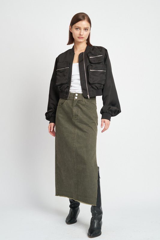 CROPPED BOMBER JACKET - Robbi & Angel