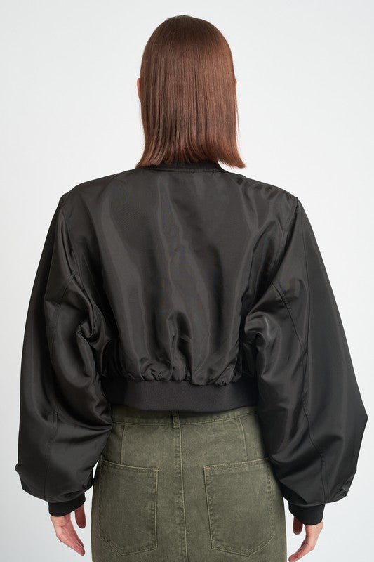 CROPPED BOMBER JACKET - Robbi & Angel