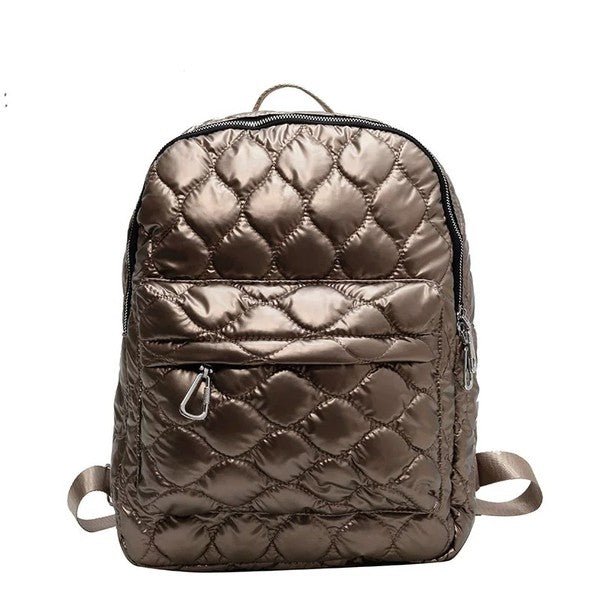 Jade Metallic Puffer Backpack - Robbi & Angel