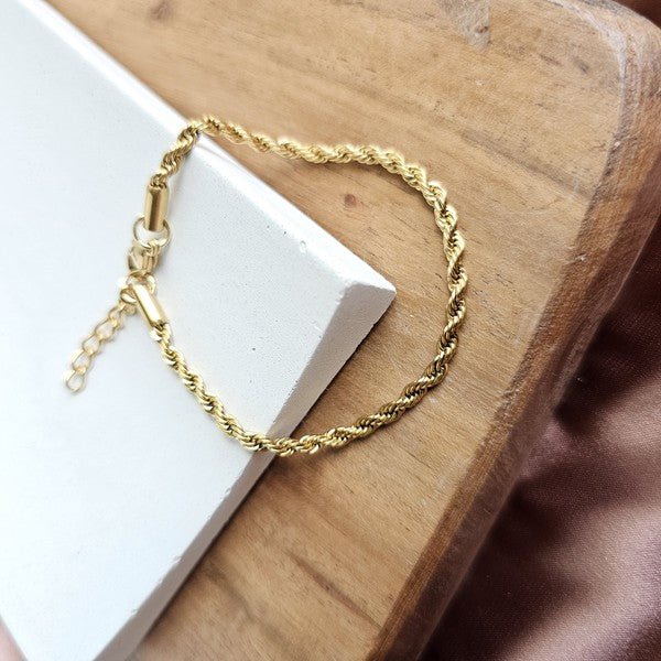 Luxe Gold Rope Bracelet - Robbi & Angel