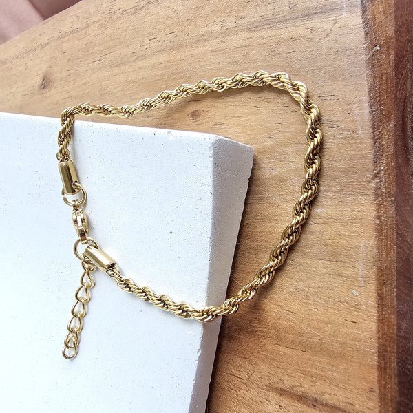 Luxe Gold Rope Bracelet - Robbi & Angel