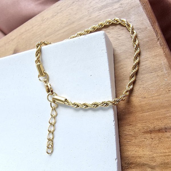 Luxe Gold Rope Bracelet - Robbi & Angel