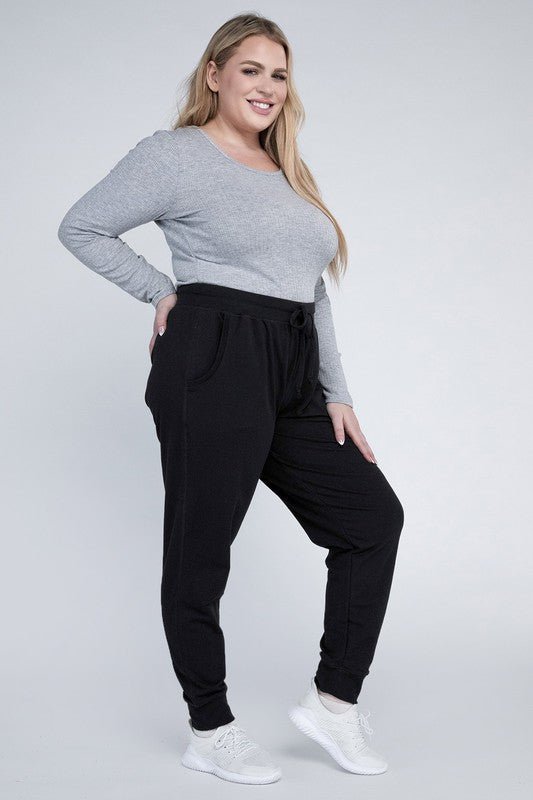 Plus-Size Jogger Pants - Robbi & Angel