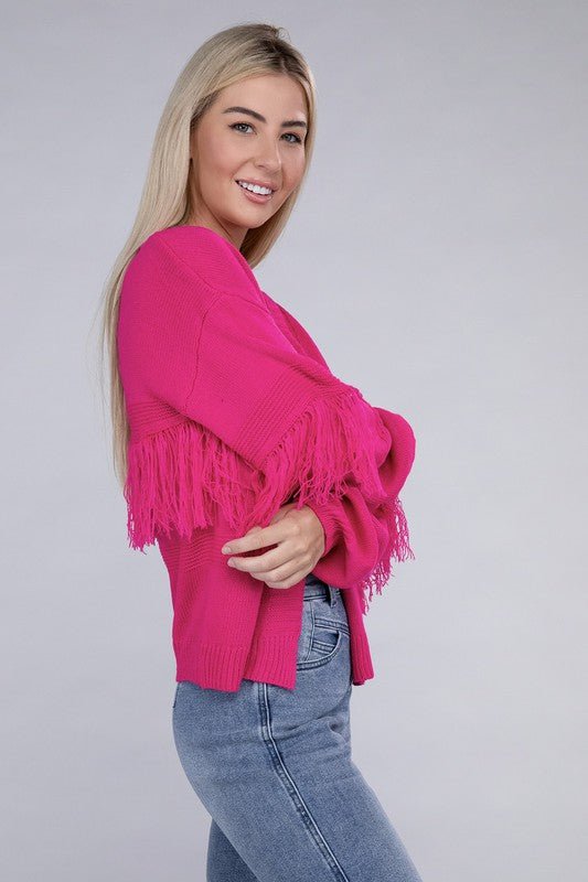 Tassel Open Cardigan - Robbi & Angel