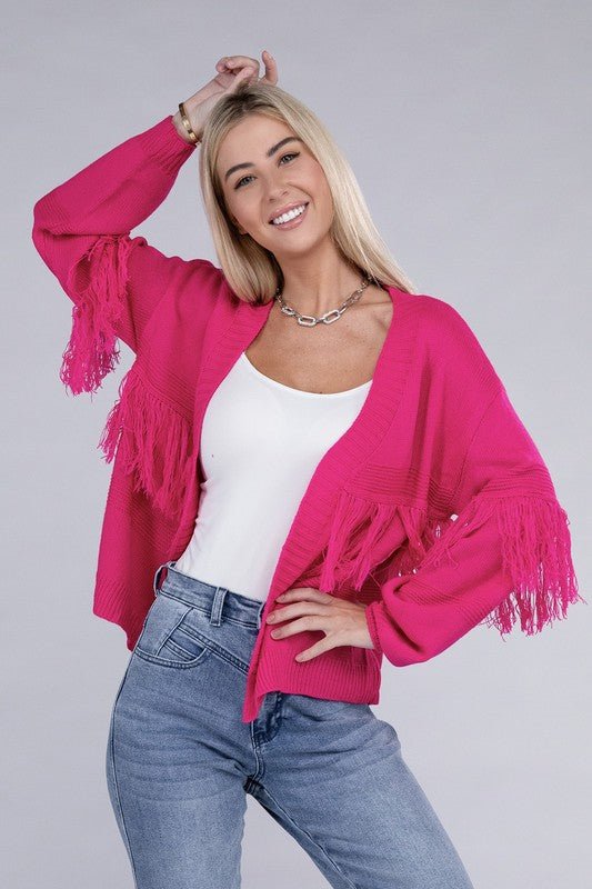 Tassel Open Cardigan - Robbi & Angel