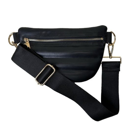 Stacy Small Quilted Faux Leather Waist/Sling Bag - Robbi & Angel