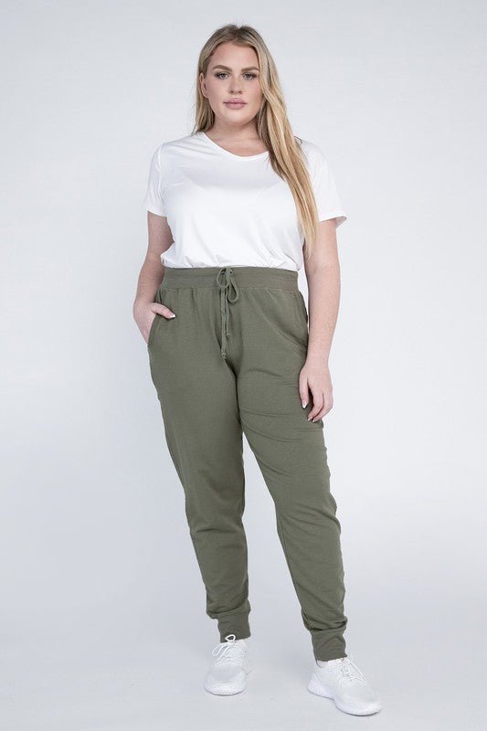 Plus-Size Jogger Pants - Robbi & Angel