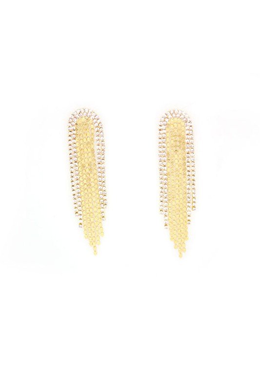 LONG CHANDELIER LIKE TASSEL EARRINGS - Robbi & Angel