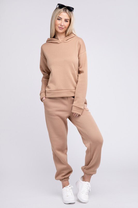 Drop Shoulder Hoodie & Pants - Robbi & Angel