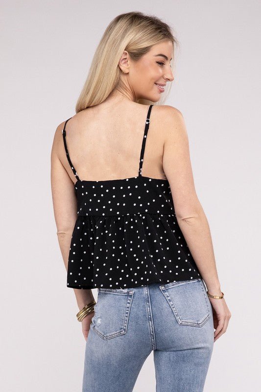 Dot Print Casual Tank Top - Robbi & Angel