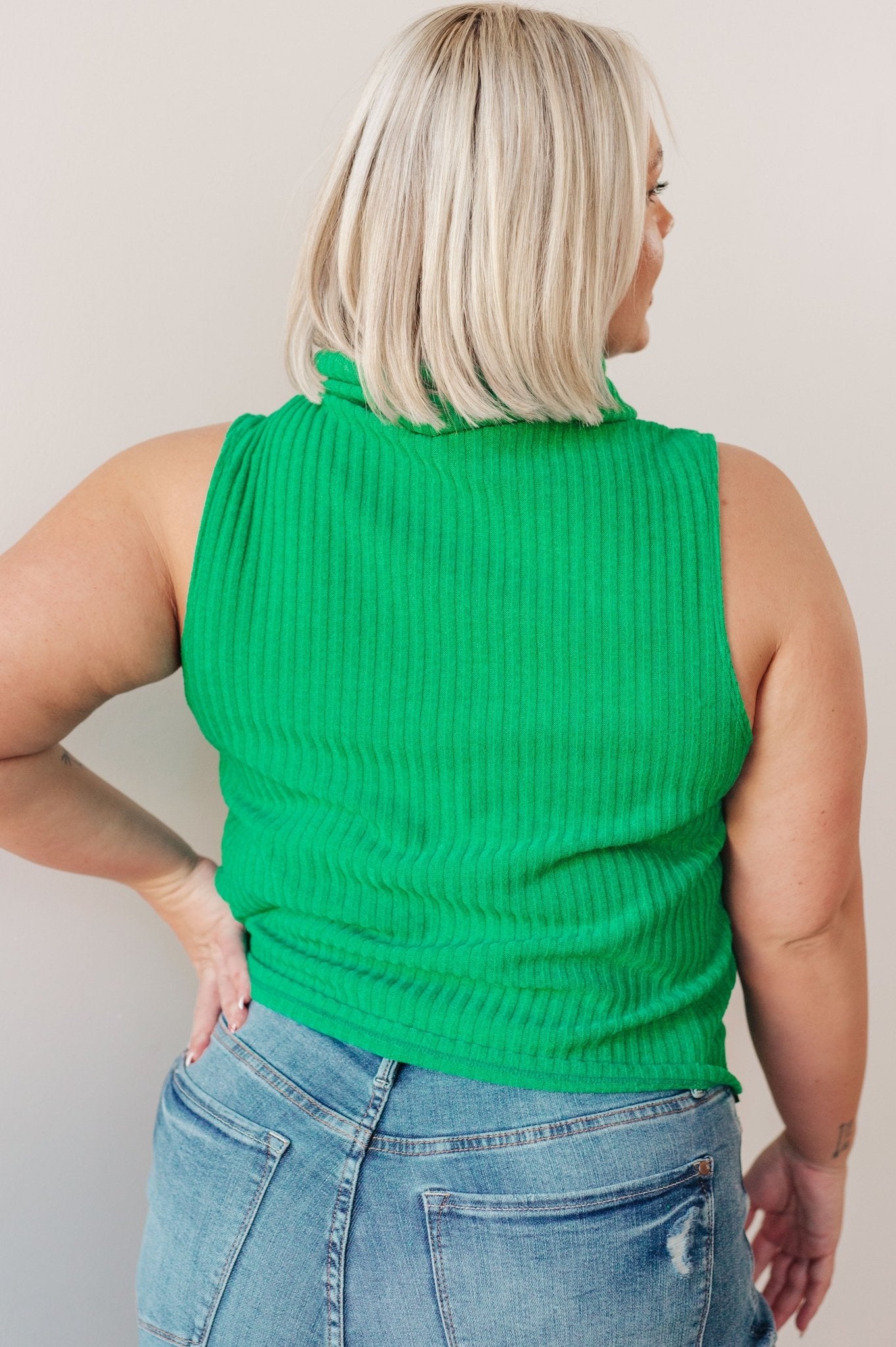 Before You Go Sleeveless Turtleneck Sweater - Robbi & Angel