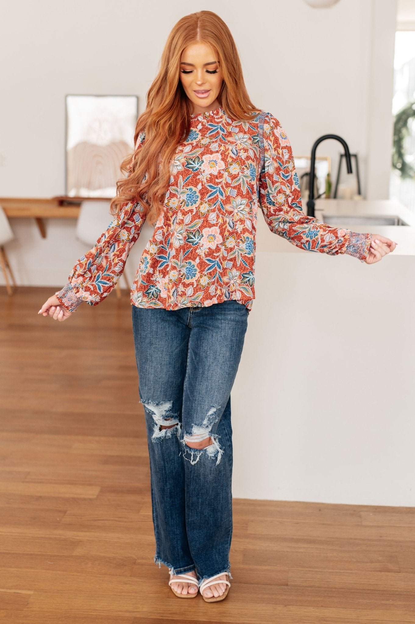 Floral Delight Blouse - Robbi & Angel