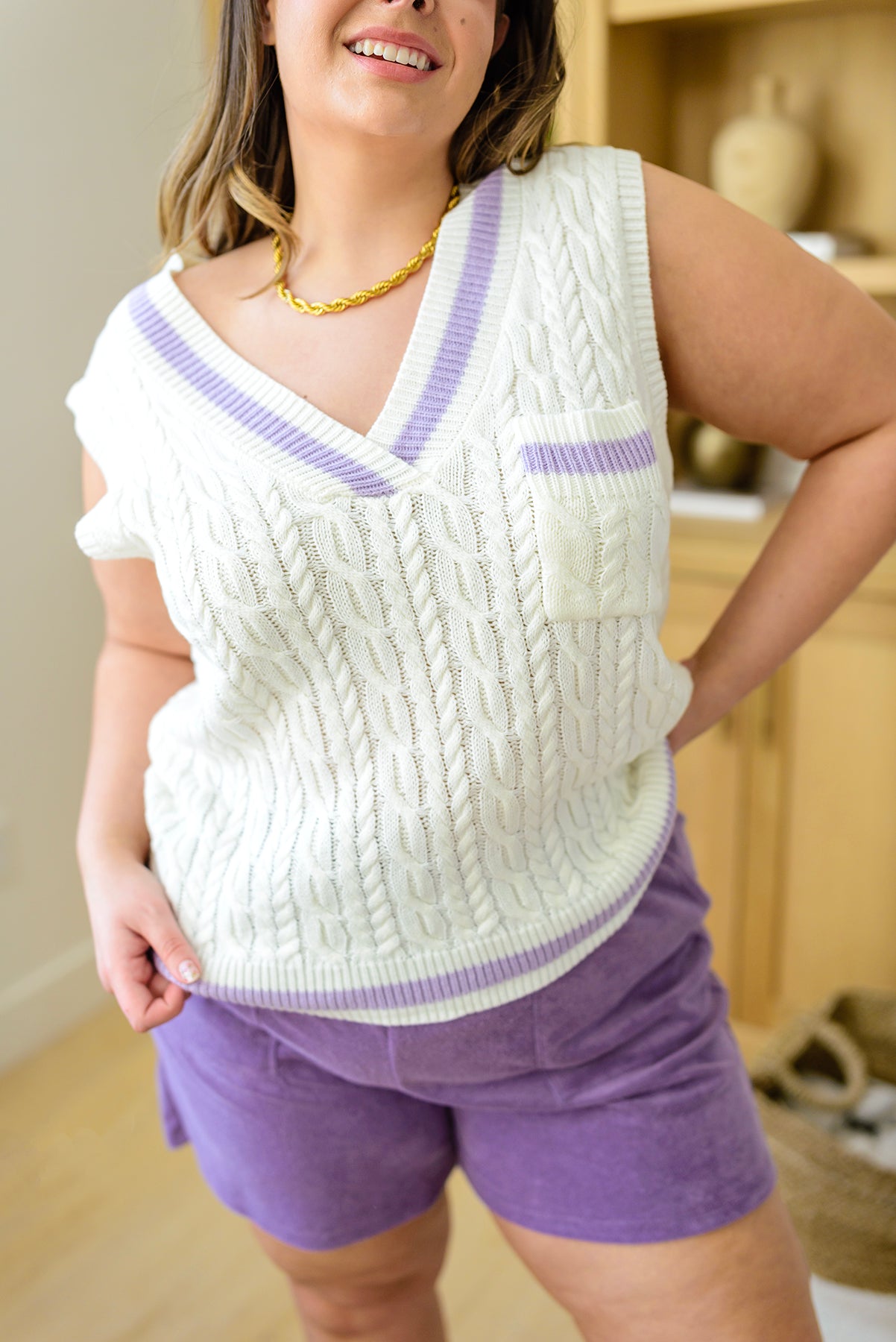 Power Girl Sweater Vest - Robbi & Angel