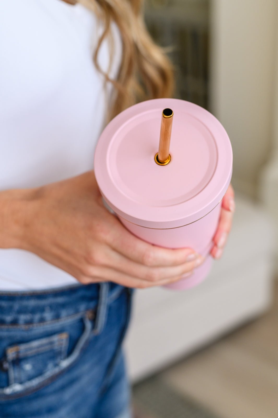 Total Eclipse Tumbler In Baby Pink - Robbi & Angel