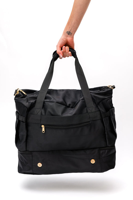 Travel Bestie Duffel in Black - Robbi & Angel