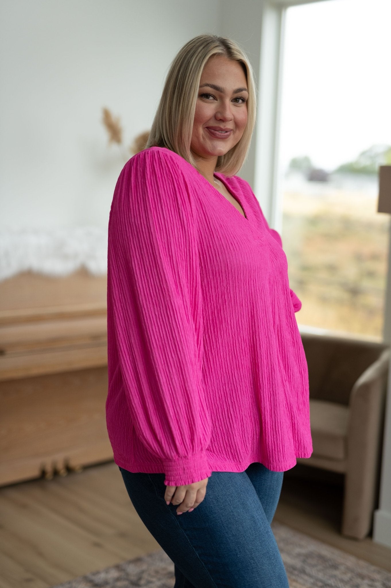 Very Refined V-Neck Blouse - Robbi & Angel