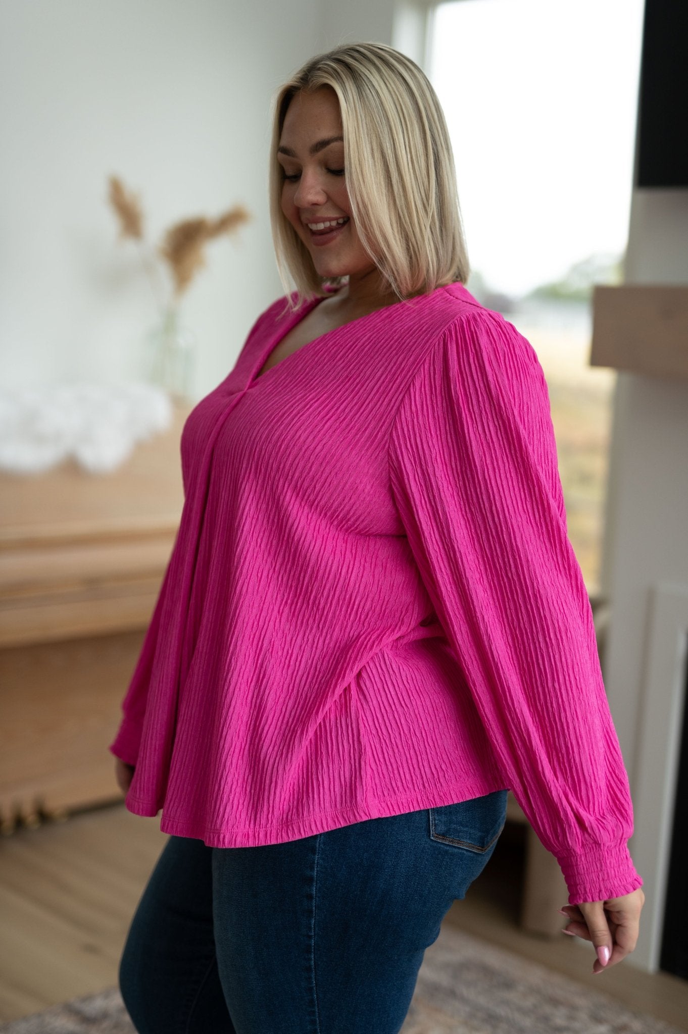 Very Refined V-Neck Blouse - Robbi & Angel