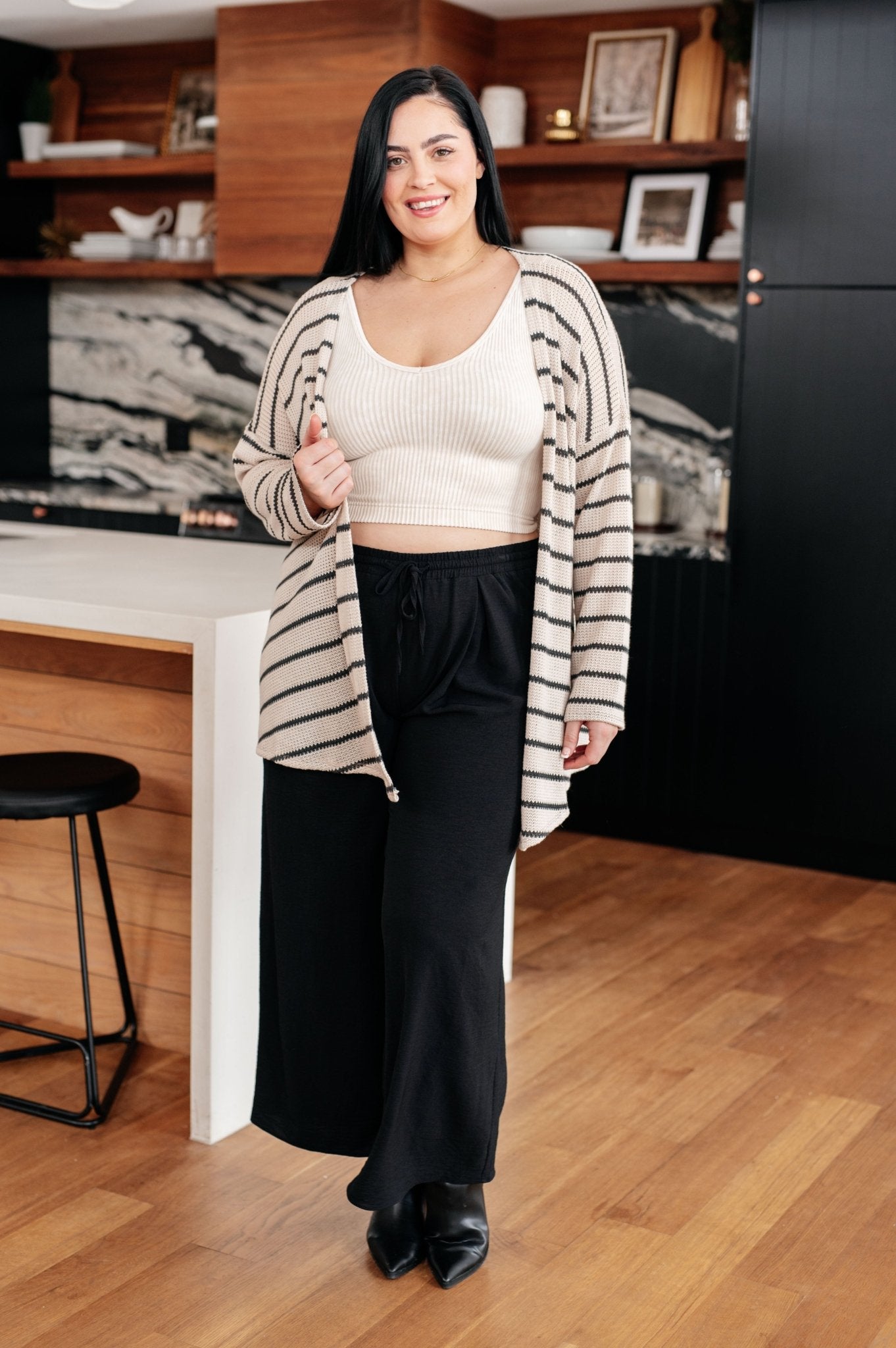 Weekend Adventure Striped Longline Cardigan - Robbi & Angel