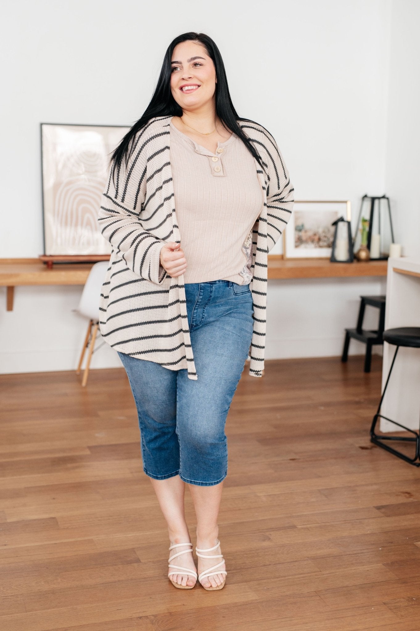 Weekend Adventure Striped Longline Cardigan - Robbi & Angel