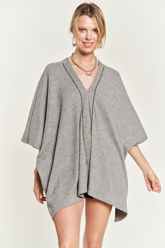 VNECK PONCHO TOP - Robbi & Angel